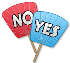 YES NO うちわ