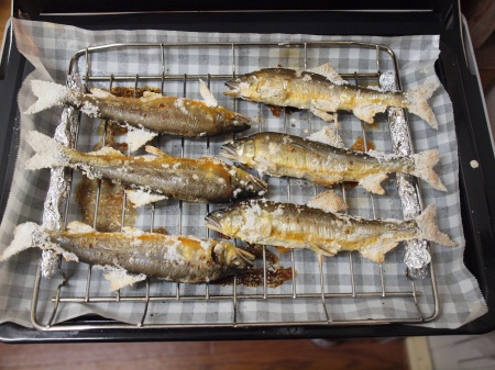 鮎の塩焼き 茗荷の甘酢漬け 魚料理と簡単レシピ