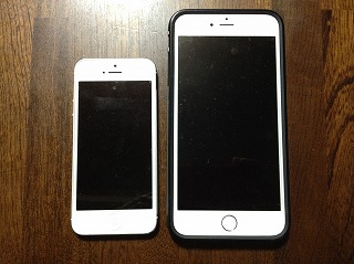 iPhone 6 PlusとiPhone 5
