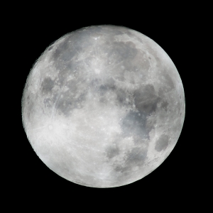 月食前の満月写真テスト