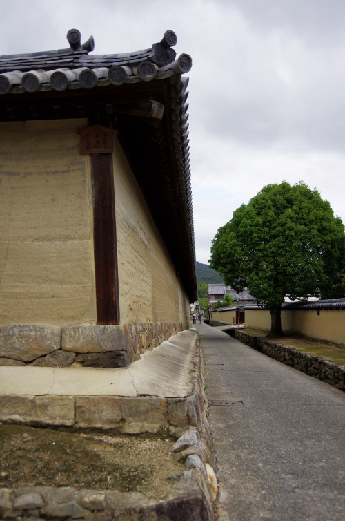 法隆寺　土塀