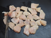 水晶鶏の刺身風甘酢茗荷30