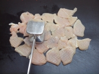 水晶鶏の刺身風甘酢茗荷31
