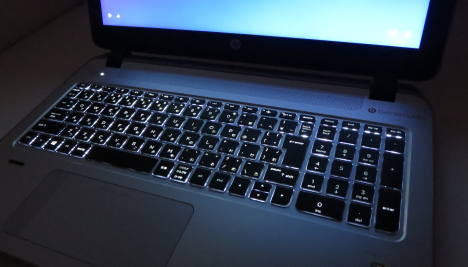 HP ENVY 15-k014tx_バックライトキーボード