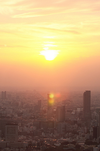 Sunset, View from Tokyo City View - 無料写真検索fotoq